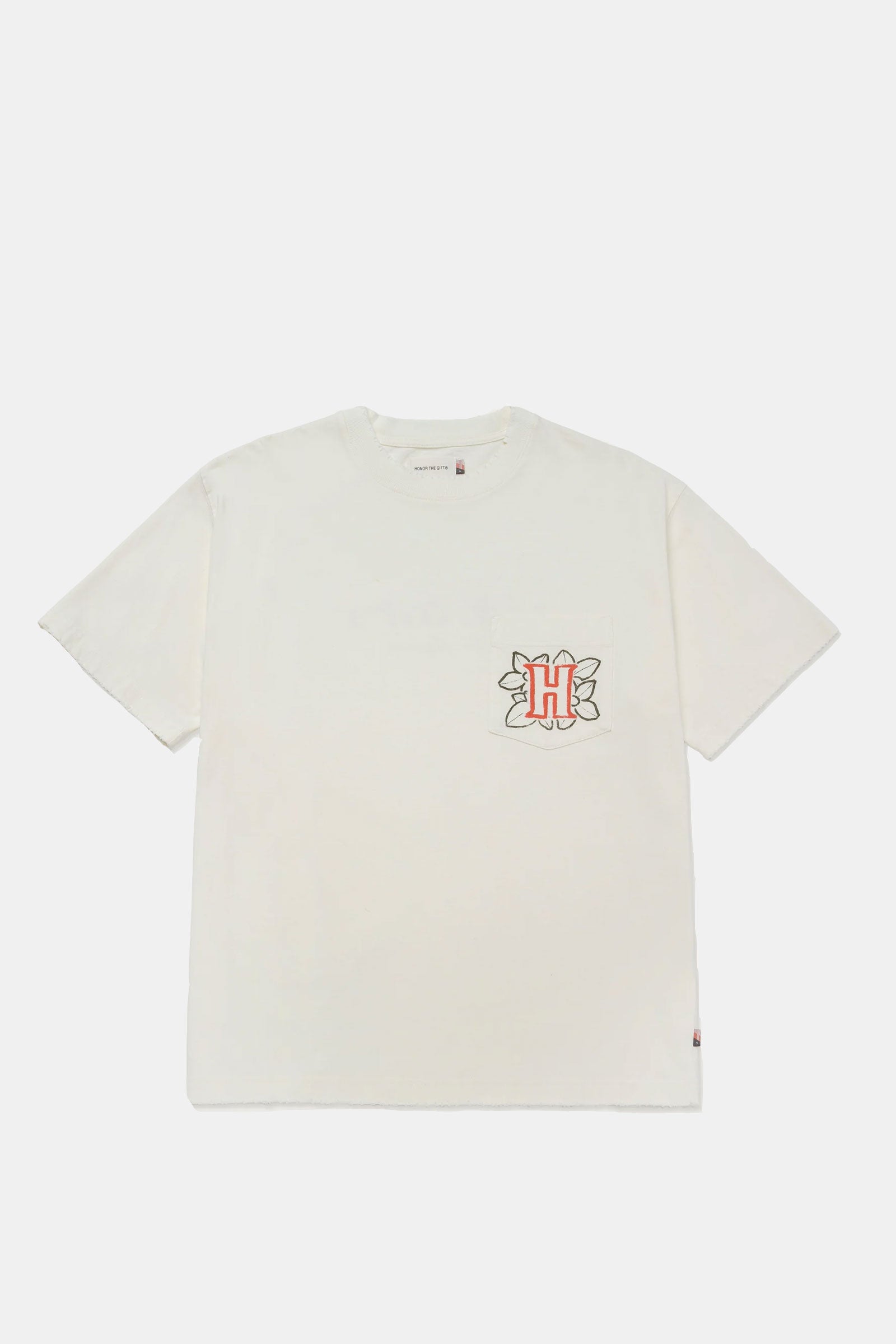 FLORAL POCKET SS TEE