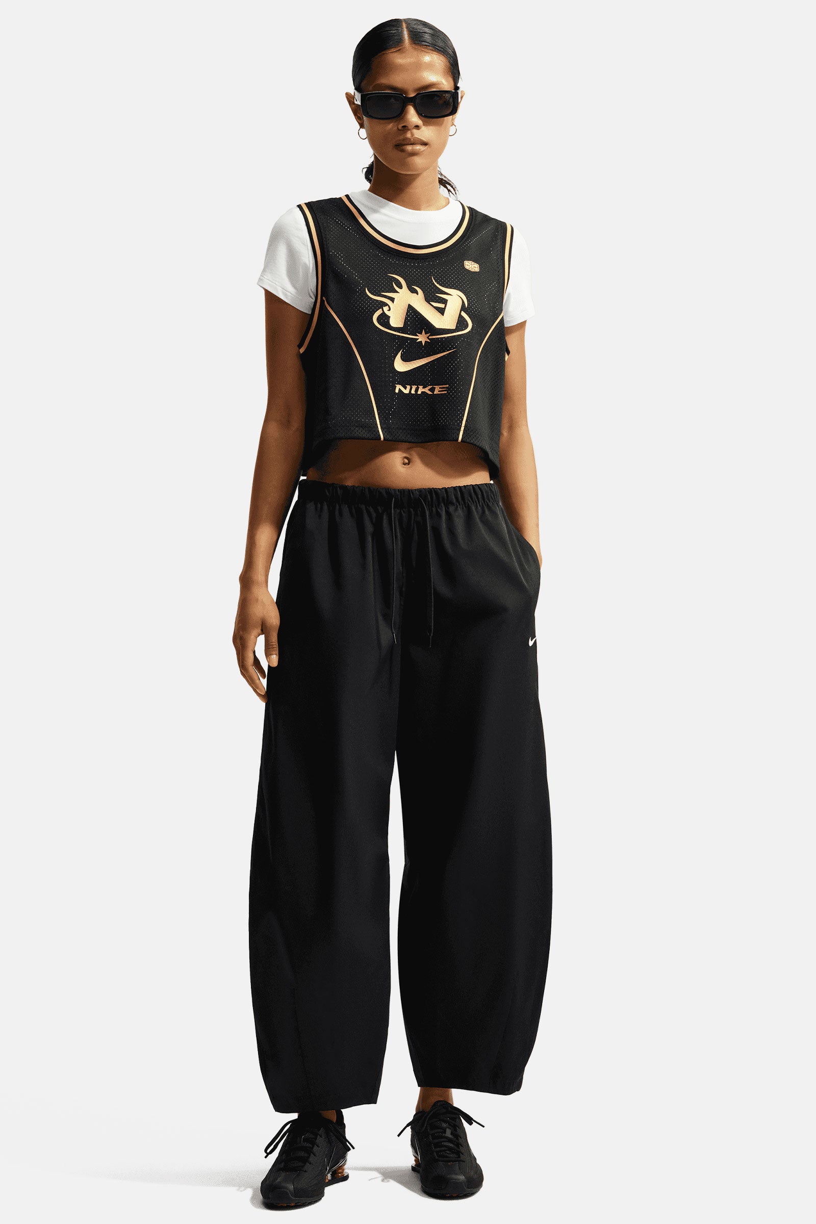 Women's Loose Mid-Rise Barrel Pants