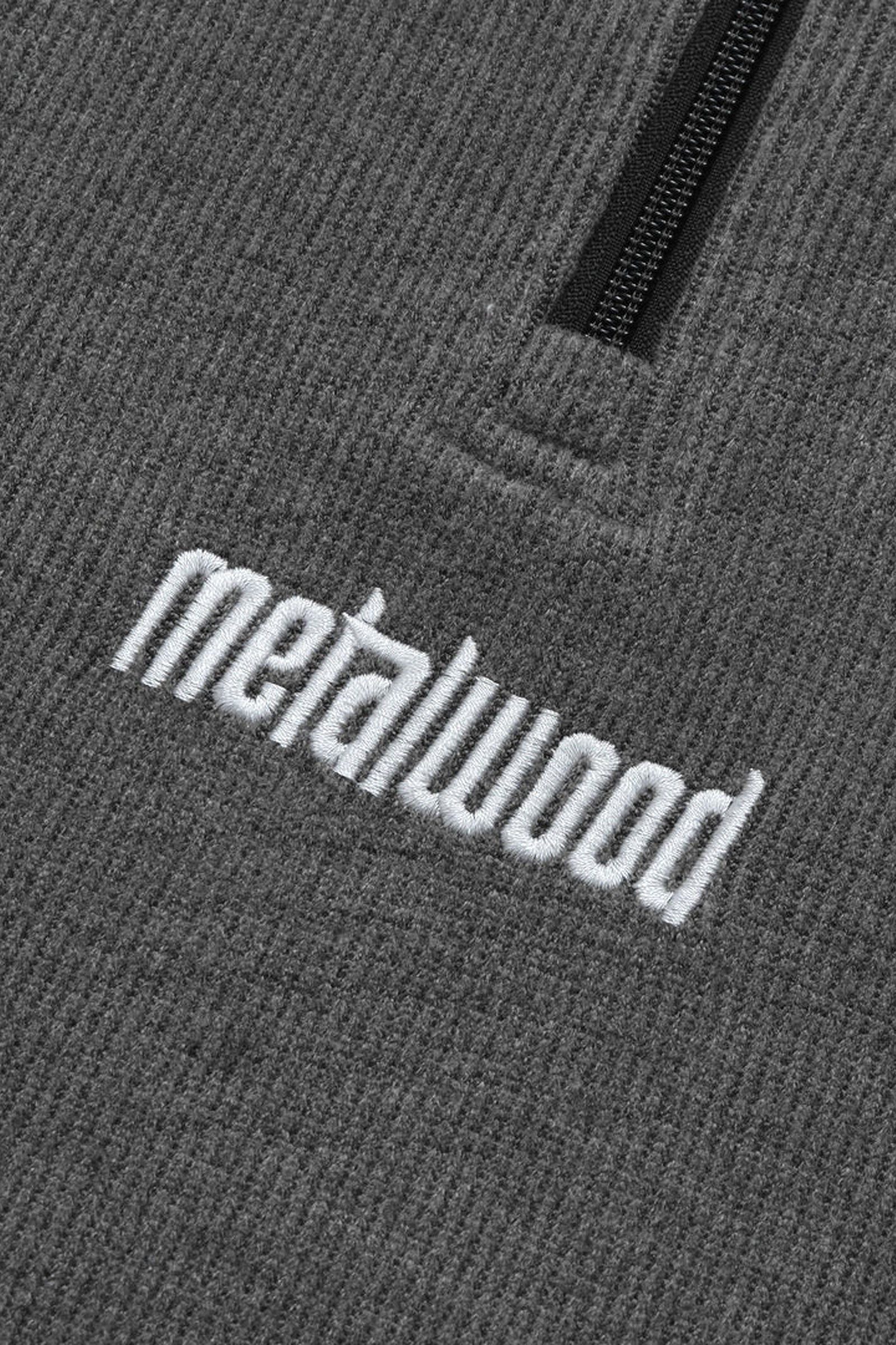 Contrast Stitch 1/4 Zip Pullover