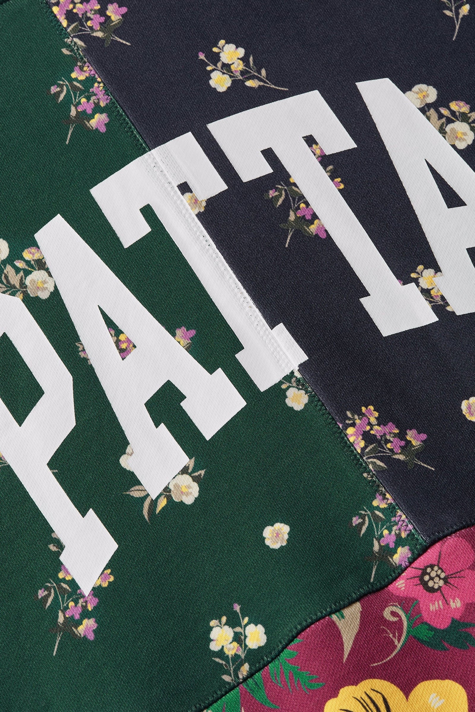 Patta Floral Patchwork Hooded Sweater