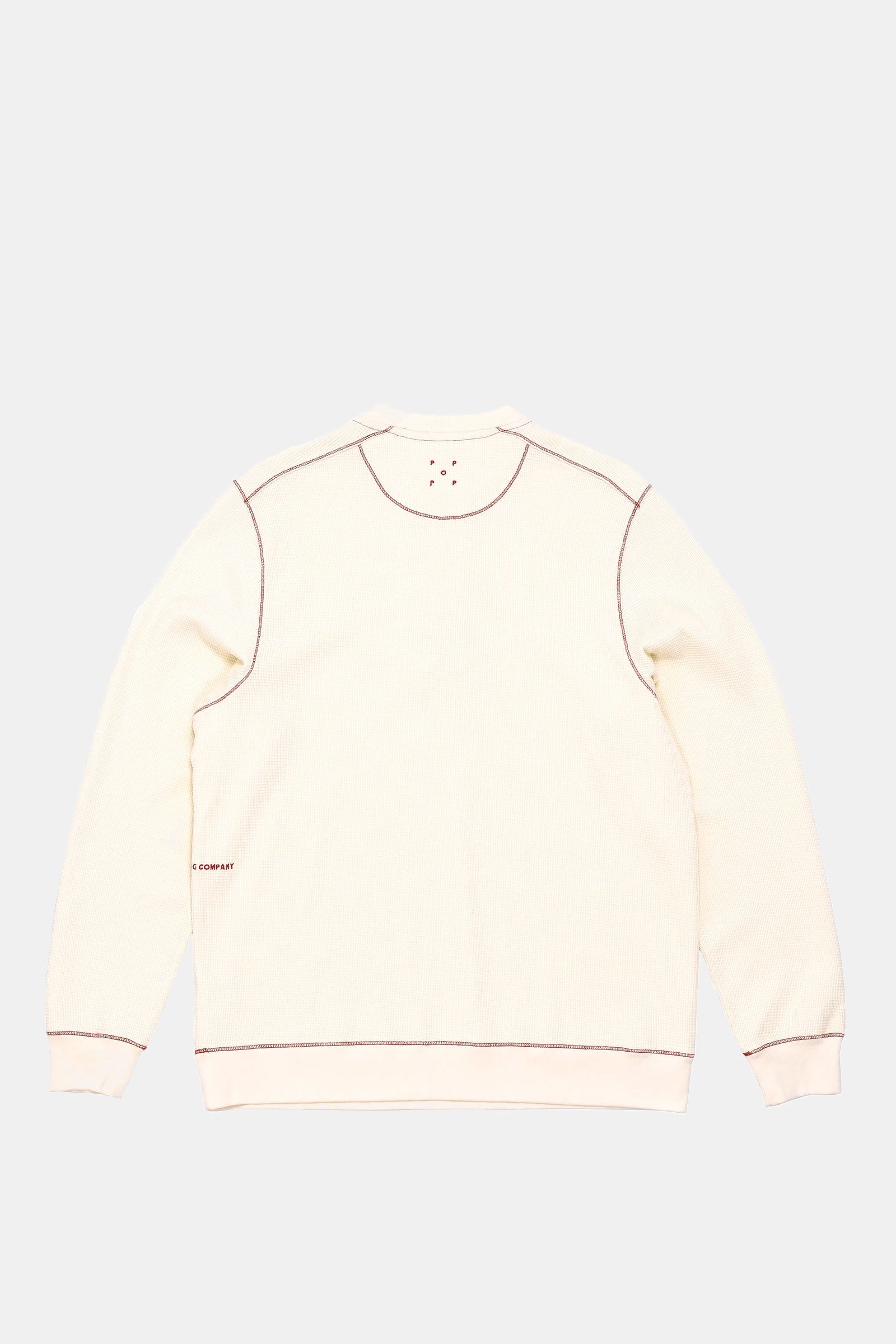 Pop Henley Waffle Sweat