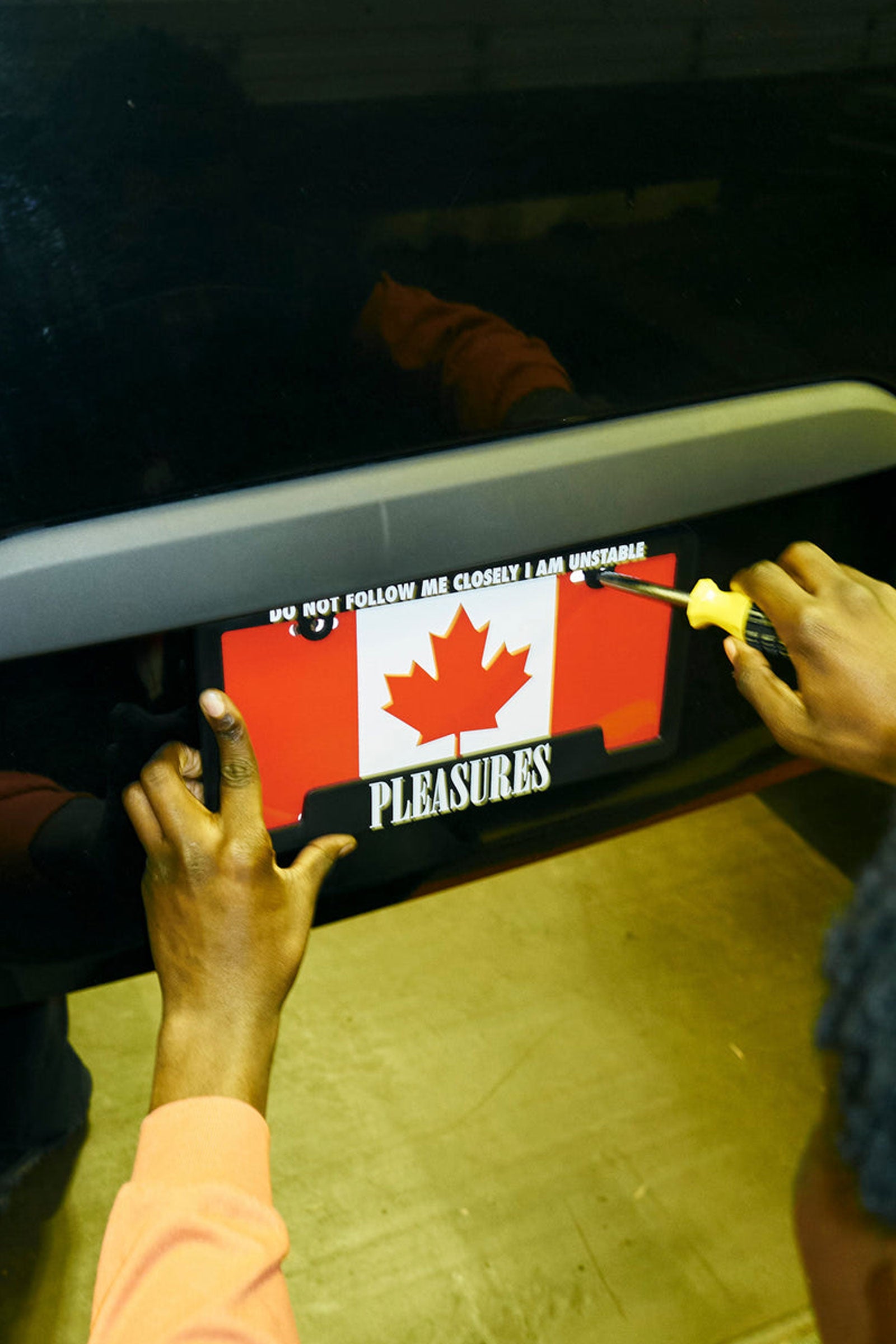 Follow License Plate Cover