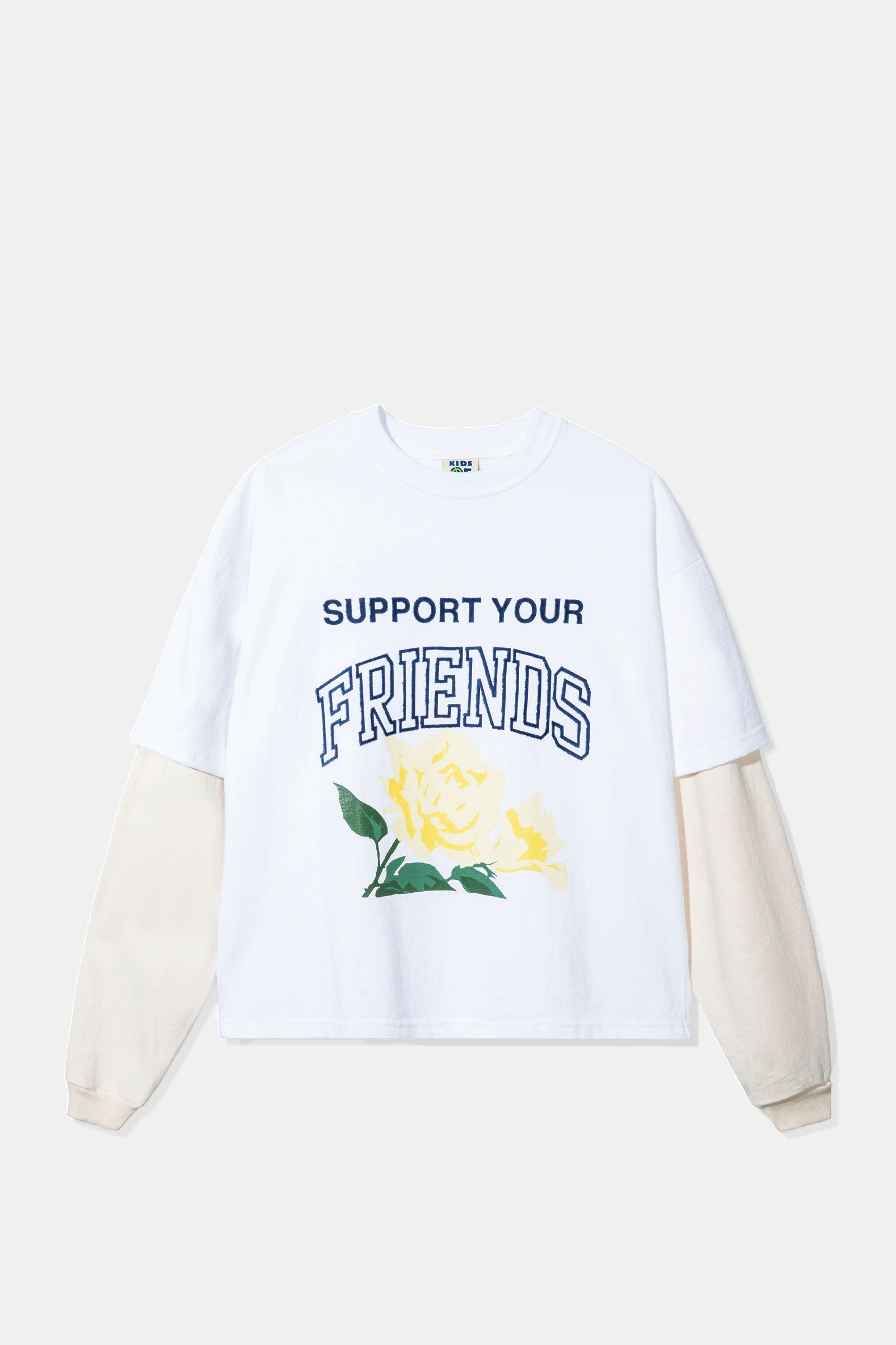 Support Your Friends Double Layer L/S Tee