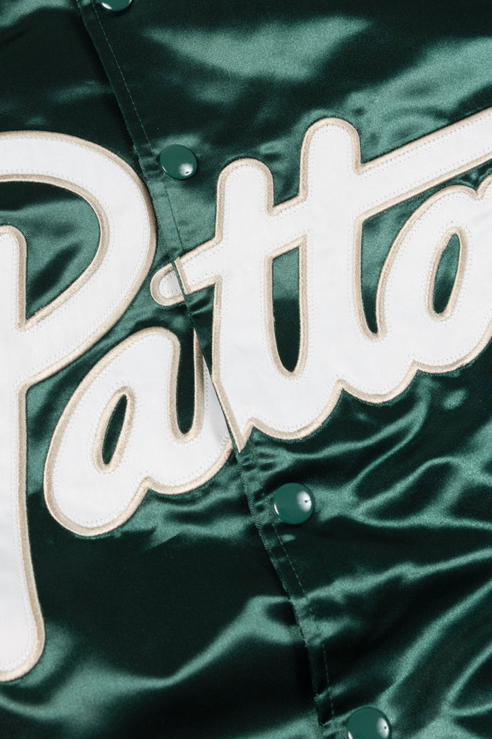 Patta Script Logo Satin Varsity Jacket